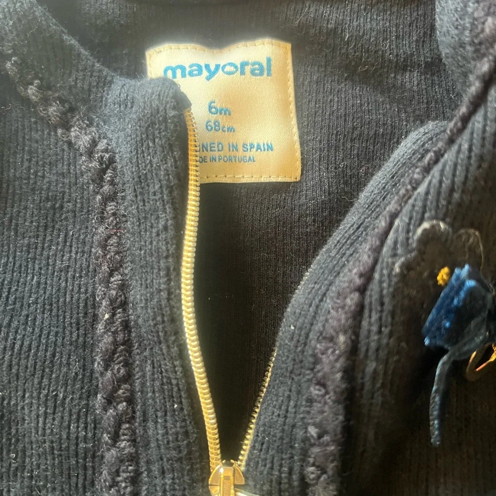 Baby Mayoral‎ sweater.  Navy blue.